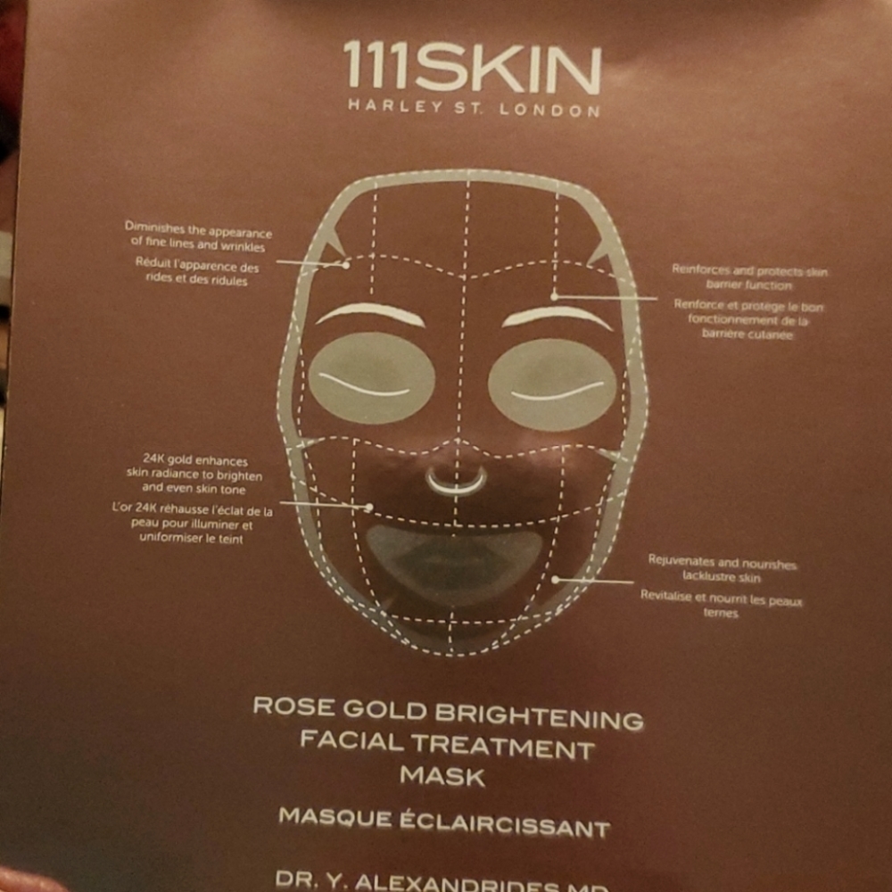 1 box of (5) 111Skin Rose Gold Masks